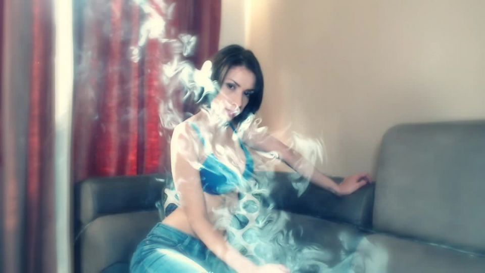 Sensual Topless Joint Smoking - Smoking