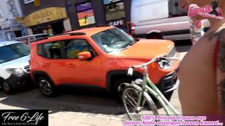 Riding Dick Real German couple fucks in public on the Reeperbahn in Hamburg-9