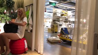 free porn video 2 IviRoses Exhibitionist Public Nudity – Risky IKEA anal dildo barefoot, big natural tits anal on femdom porn -8