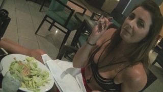 Pt 1Helenas Cock Quest - Helena Eating 2 Public Restaurant-3