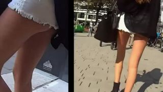 Classy chick's butt is falling a bit out-3