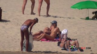 Her sexy body gets a tan after she strips naked  8-9