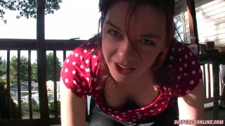 Diaperedonline2Savannah Savannah POV Diapered in Backyard-5