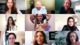 Blowjob I got cum in my tight pussy right during a zoom lesson-2
