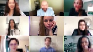 Blowjob I got cum in my tight pussy right during a zoom lesson-6