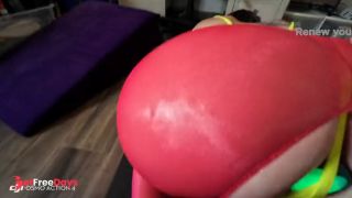 Oils up my ass and tits, then weakling cant even last a minute in this pussy.-6