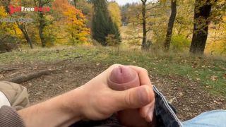 [GetFreeDays.com] Caught jerking off in the park. POV public masturbation. Massive CUM Sex Video May 2023-2