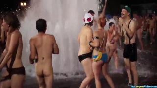 World naked bike ride water fest Public!-3