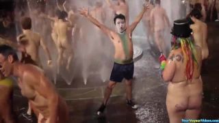 World naked bike ride water fest Public!-7