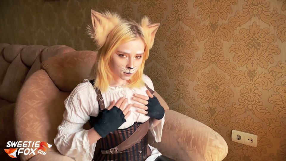 Sweetie Fox - Steampunk Girl Hard Doggy Sex and Blowjob with Oral Creampie - Cosplay 1080P - Butt